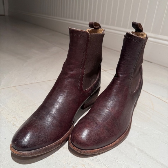 FRYE Carson Chelsea Ankle Boot Dark Brown Size 7.5 - Picture 4 of 7